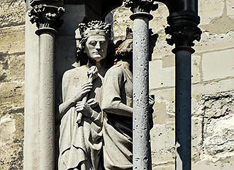 Notre Dame Cathedral north side statues