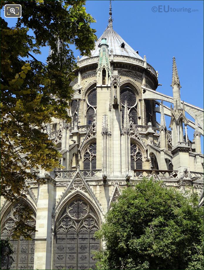 East side of Notre Dame Cathedral