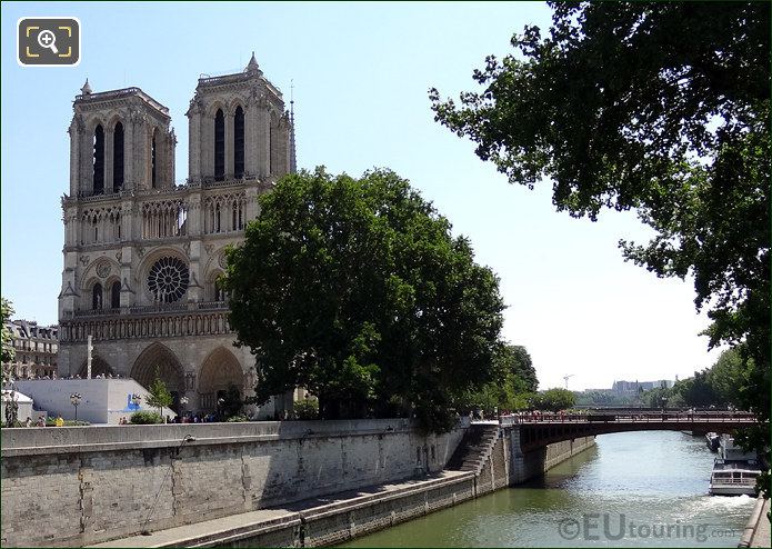 Notre Dame Cathedral and the River Seine