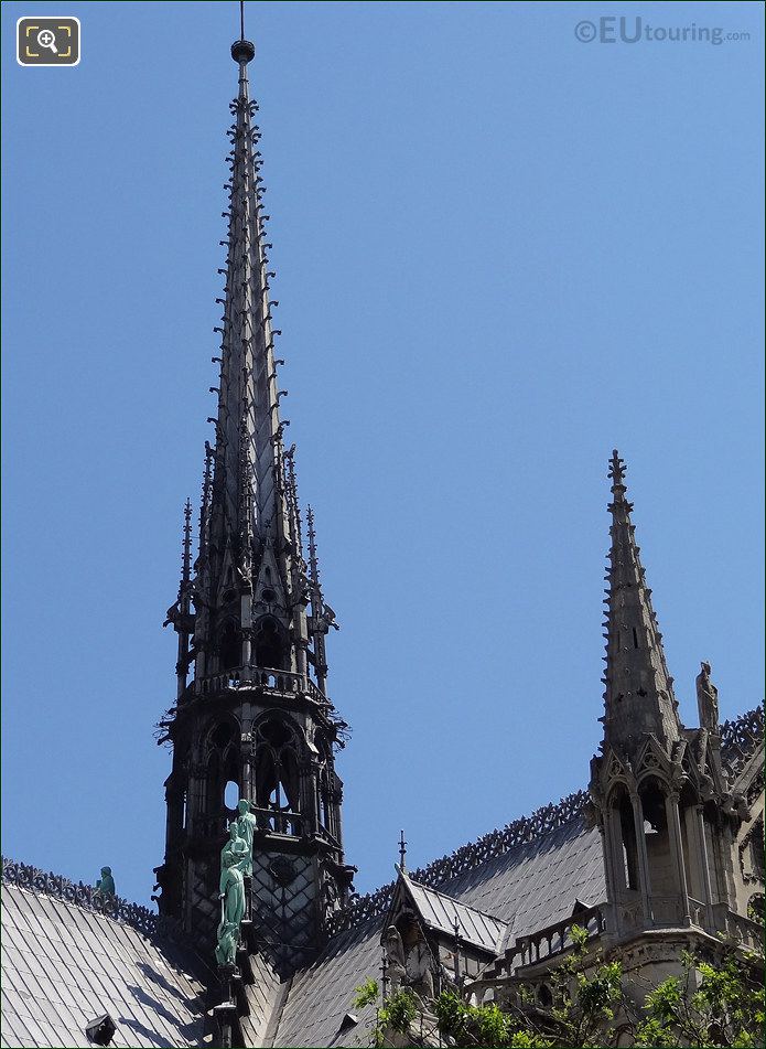 Spire at Notre Dame Cathedral
