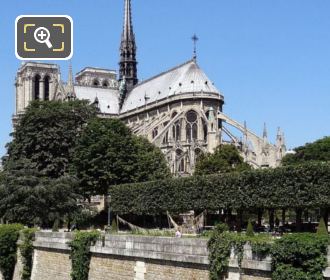 Notre Dame and its gardens