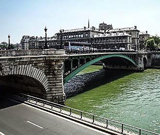 Pont Notre Dame Bridge In Paris France