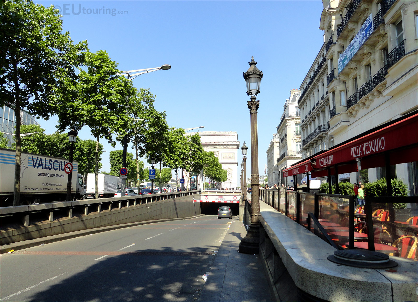Street View Of Champs-Elysees Avenue With Building LOUIS VUITTON In Paris,  France Stock Photo, Picture and Royalty Free Image. Image 134445299.