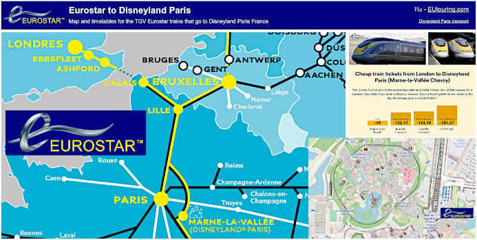 Transportation From London To Disneyland Paris Transport Informations 