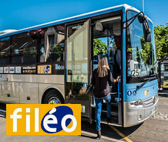 Passengers Boarding Fileo Bus At CDG Airport