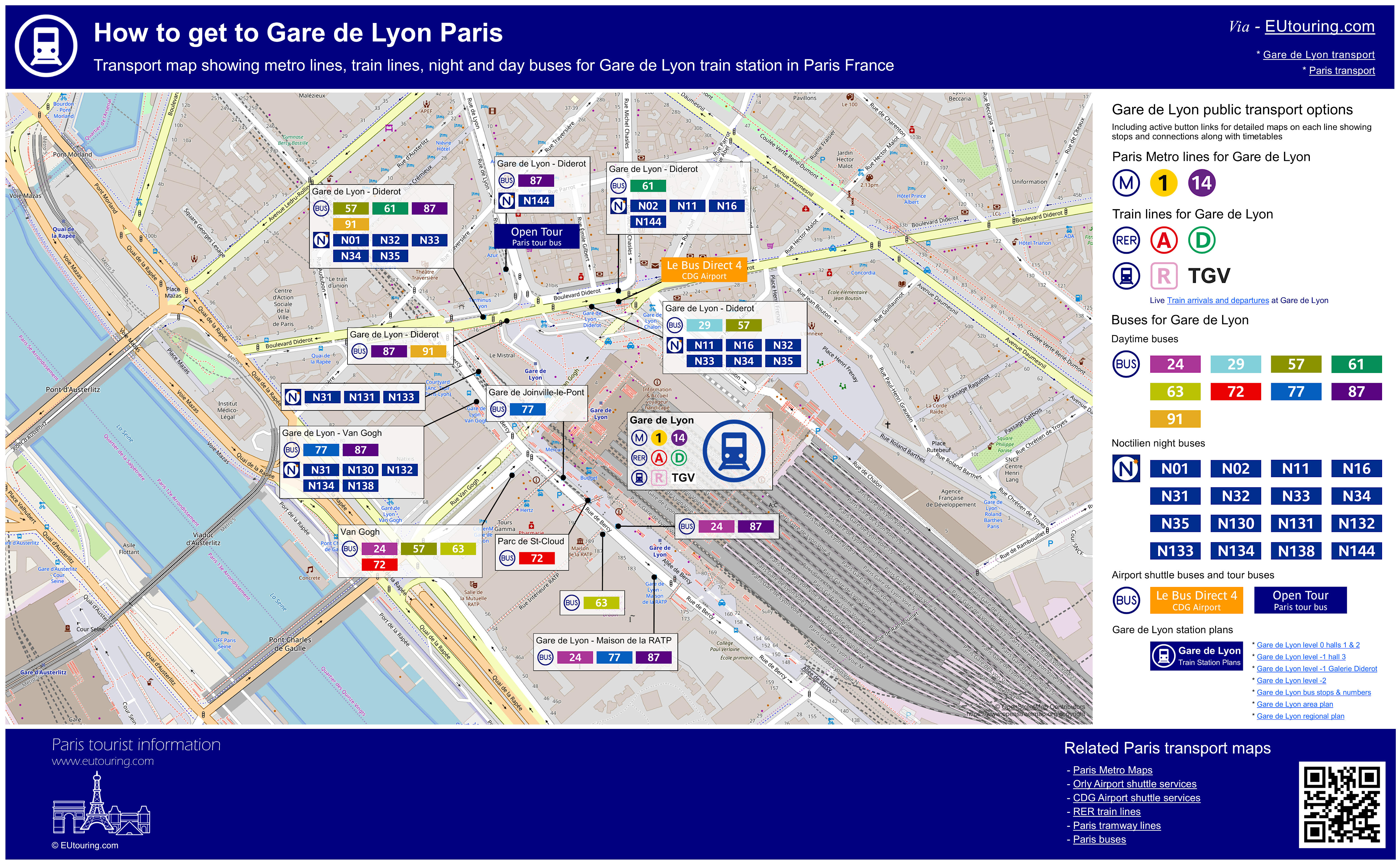 Gare De Lyon Paris Public Transport Map Eutouring Lrg 
