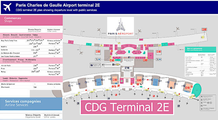 Charles De Gaulle Terminal 2E Map - Loree Ranique