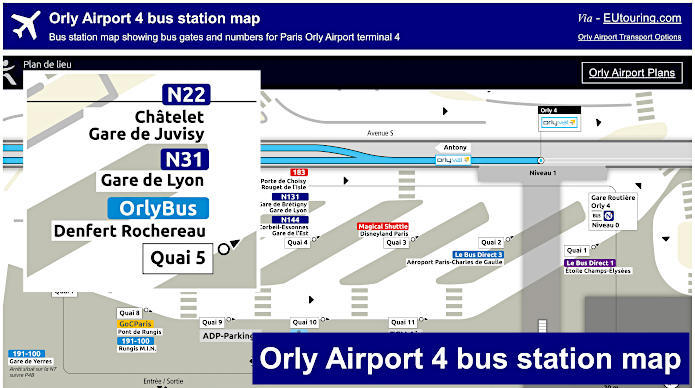 How to get to Orly Airport in Paris using public transport