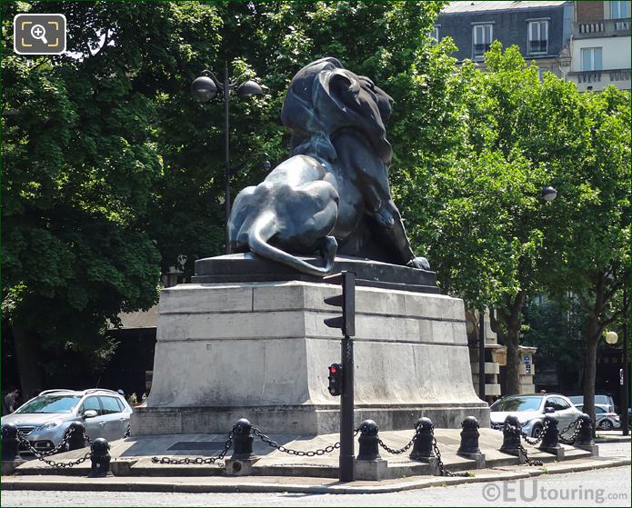 Lion of Belfort statue north west corner