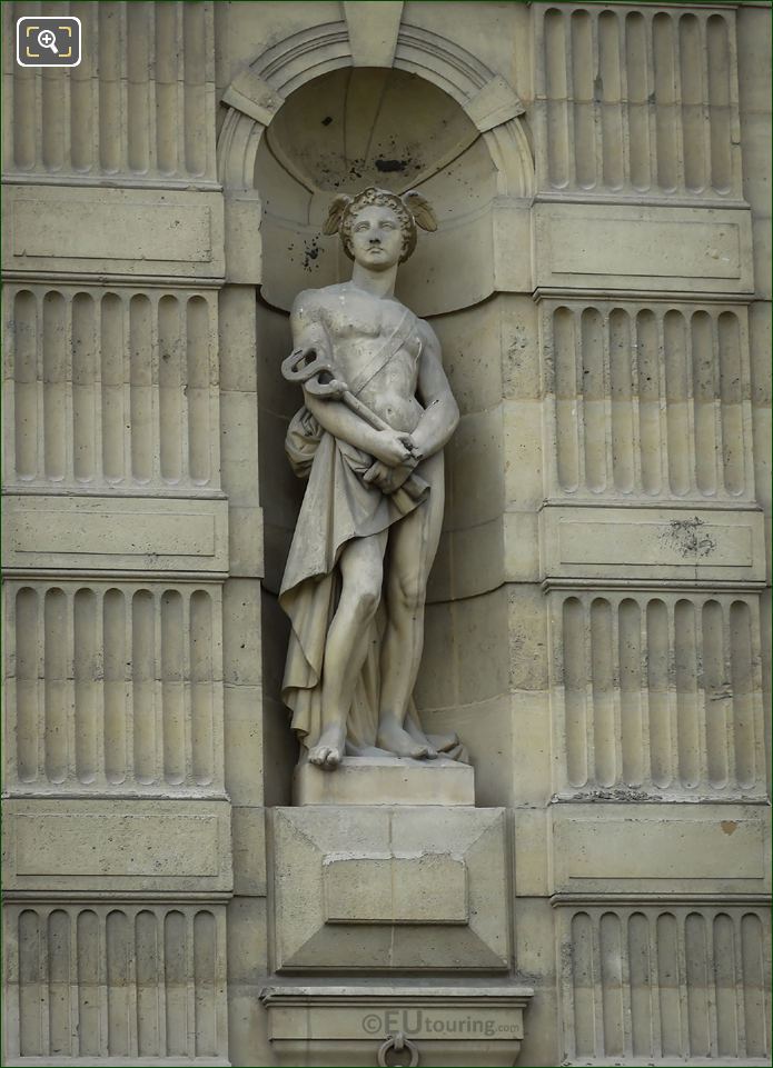 Roman God statue Mercure on Aile de Flore at The Louvre - Page 674