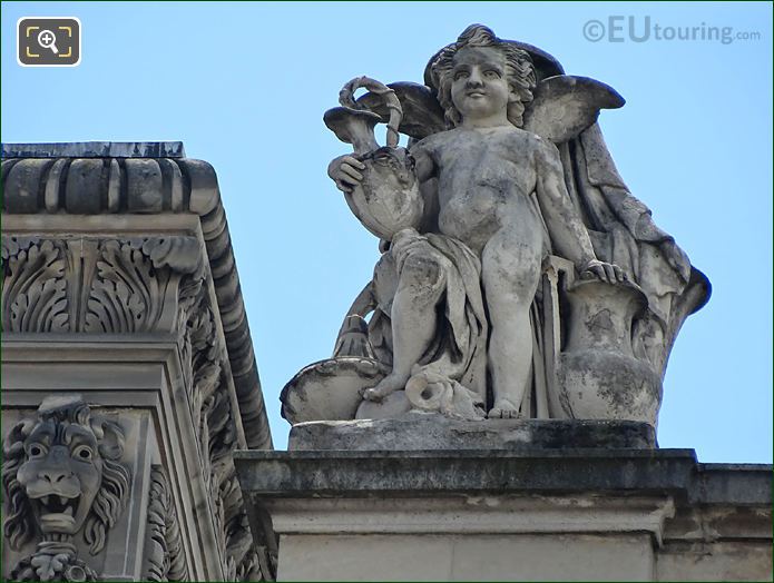 La Ceramique statue, Rotonde d'Apollon, Musee du Louvre, Paris