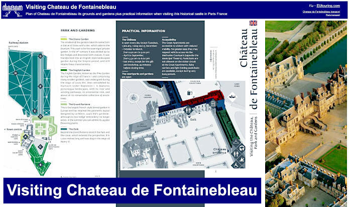 château de fontainebleau map